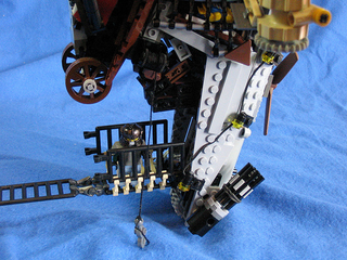 Illustration for article titled Steampunk LEGO Jabba Barge, Slave I and Other Amazing Steam Wars Models